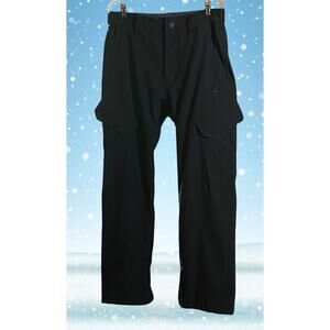 Gerry Mens Black Ski Snow Pants M | Cargo Pockets Waterproof Outdoor Gear
